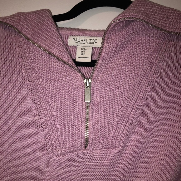 Rachel Zoe half zip size small sweater - Picture 2 of 4